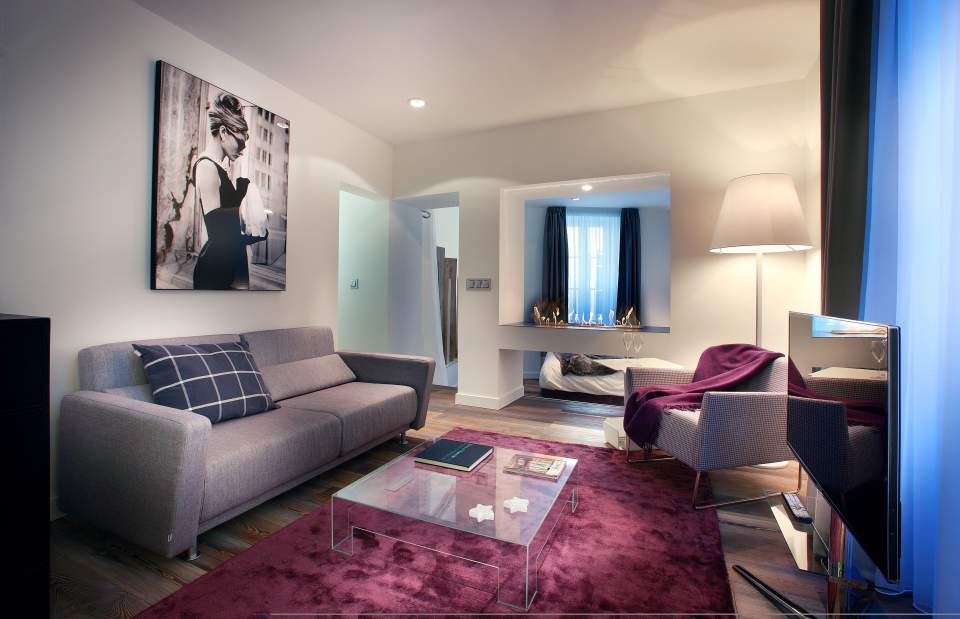 Suite Deluxe de l'hôtel de luxe à Chambéry, Petit Hôtel Confidentiel